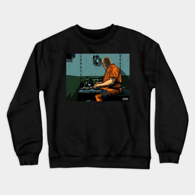 Daredevil “Routine” Wilson Fisk portrait (digital) Crewneck Sweatshirt by StagArtStudios